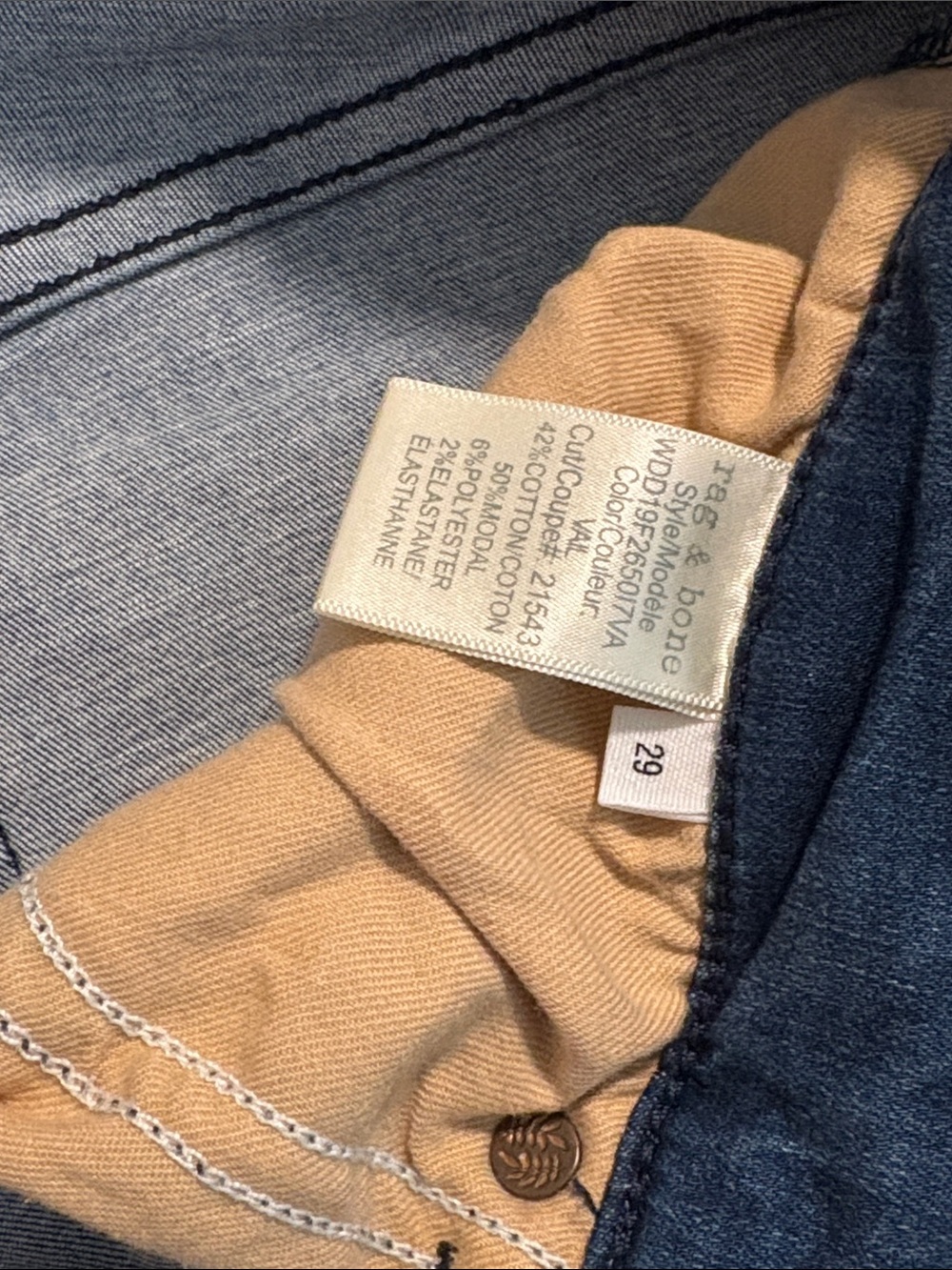 Rag & Bone New York Woman’s Sz 29 Skinny Jeans - Picture 4 of 8